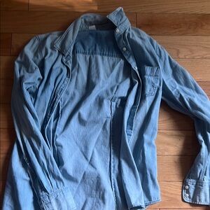 J.Crew Soft Blue Denim Top